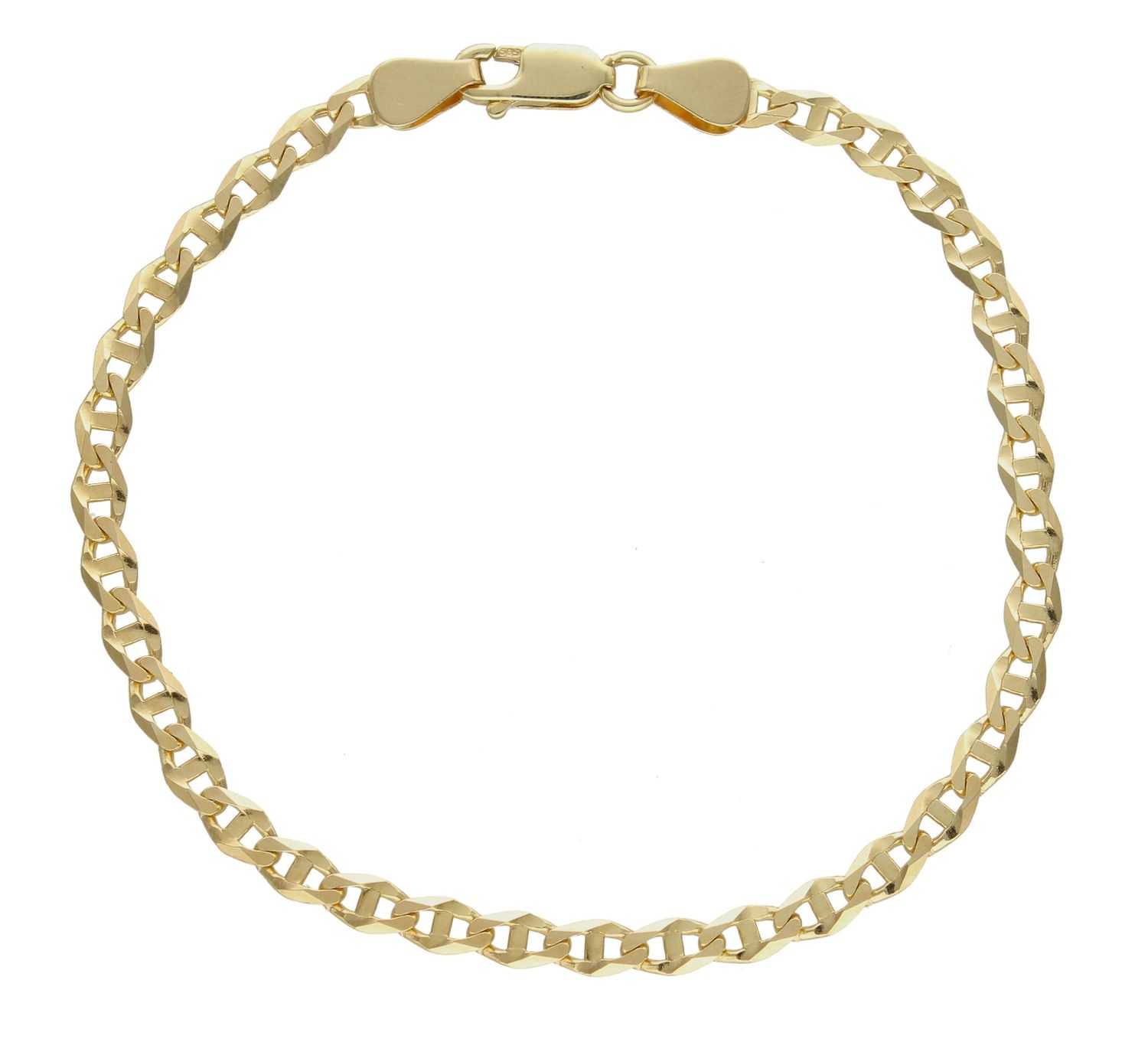 Złota bransoletka damska 585 klasyczna 4 mm DIA-BRA-1133-585 4mm. . Bransoletka w takiej formie to ciekawy model bransoletki, który z pewnością zachwyci kobiety eleganckie, pełne klasy. Złota bransoleta o tradycyjnym splocie  (1).jpg